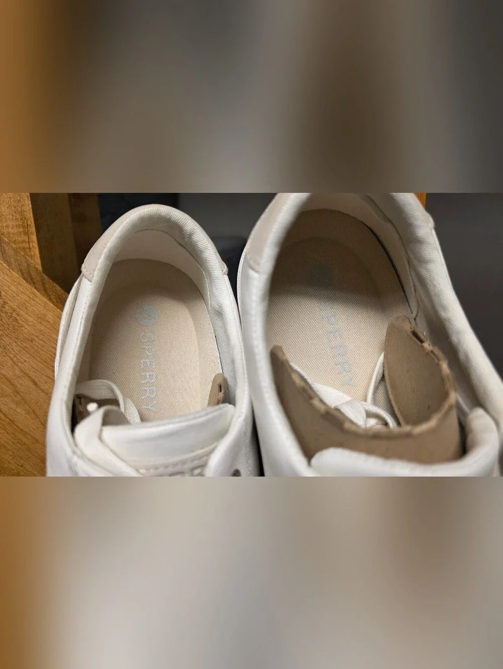 NWT Sperry Sandy LTT White Leather Lace-Up Sneakers Size 11